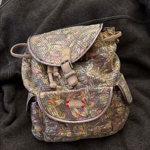 Sakroots Artist Circle Convertable Sequin Floral Backpack